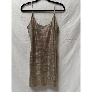 Alice + Olivia Gold Mini Dress